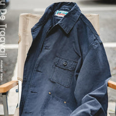 Chaqueta francesa de trabajo de algodón pesado para hombre MADEN