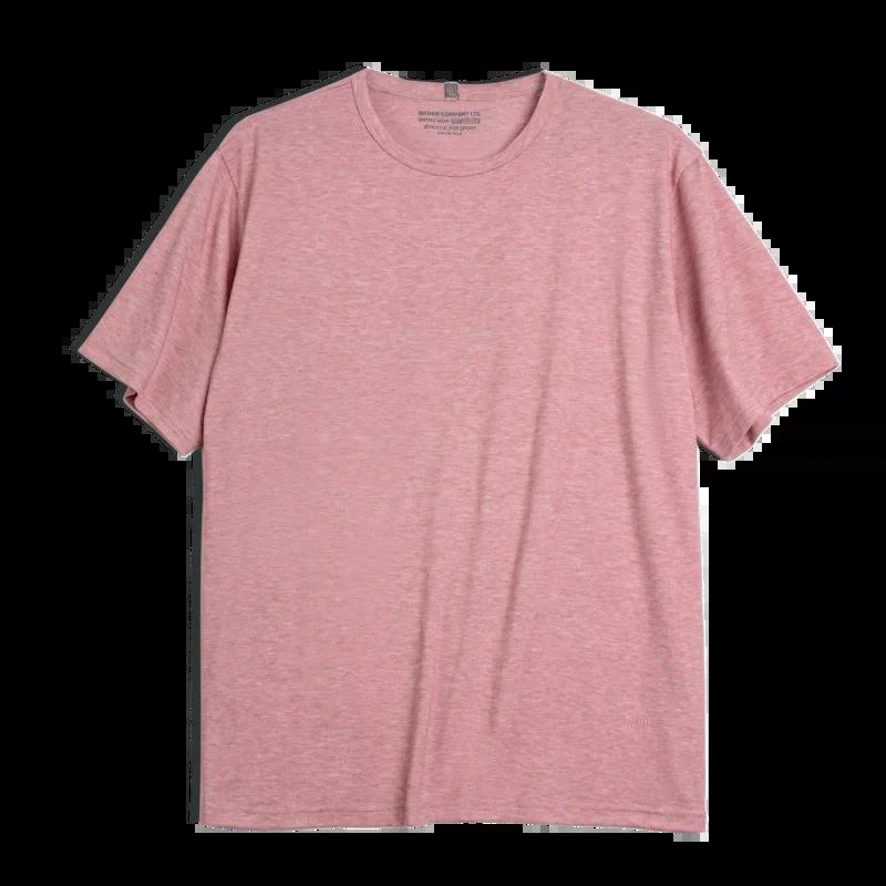 MADEN Women's Linen-Blend Loose Short-Sleeve Crewneck T-Shirt