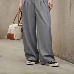 MADEN Women's High-Waist Straight-Leg Trousers