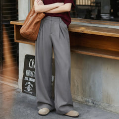 MADEN Women's High-Waist Straight-Leg Trousers