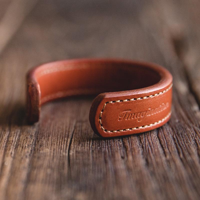 MADEN Vegetable-Tanned Genuine Leather Couple Bracelet