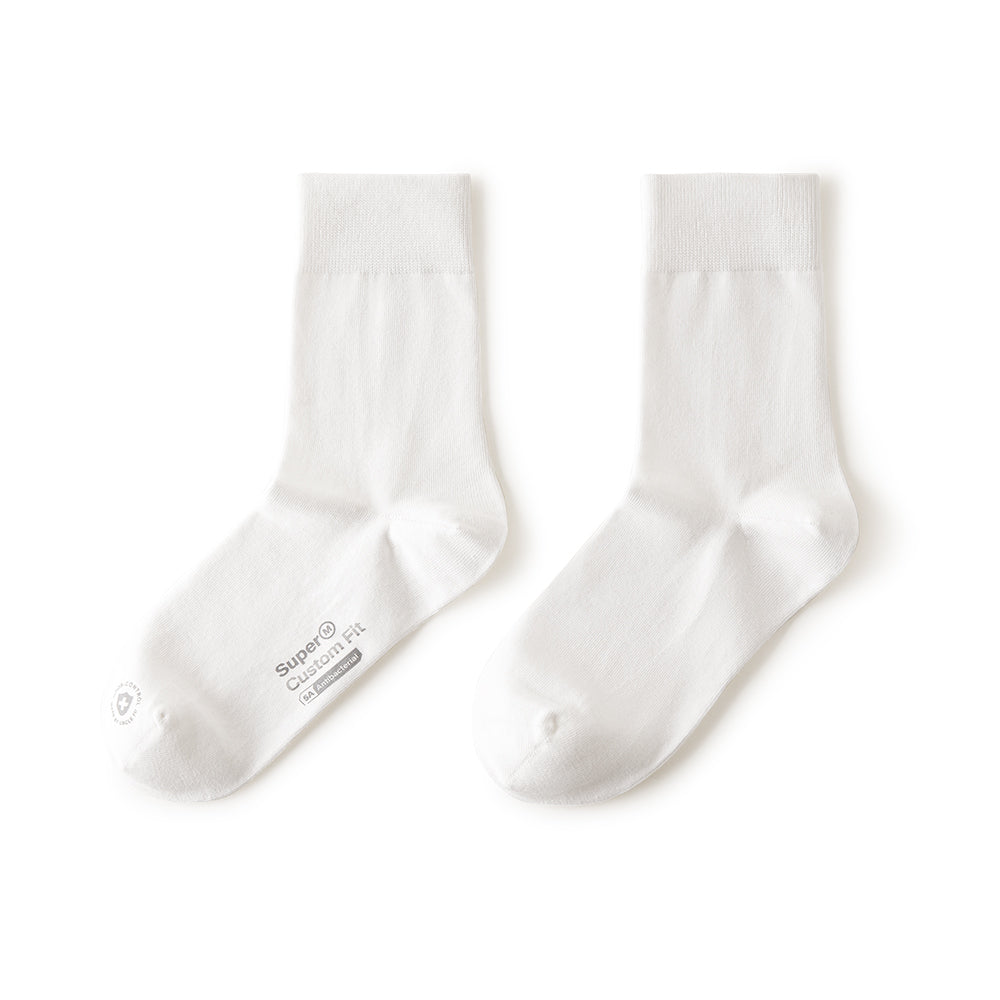 MADEN 5A Grade Antibacterial Mid-Calf Sports Cotton Socks