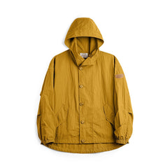 Áo khoác nhẹ có mũ vải nylon dệt nổi MADEN