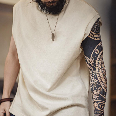 MADEN 100% Cotton Loose-Fit Tank Top