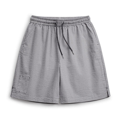 Short décontracté en seersucker pour homme MADEN | Coupe ample, respirant, longueur mi-longue, style rétro #ÉtéRespirant 