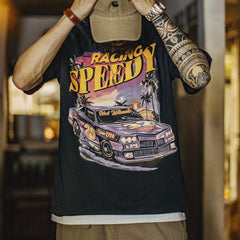 MADEN Grafik-Baumwoll-T-Shirt