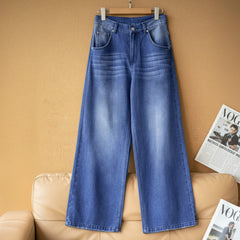 MADEN Damen Jeans, gewaschen