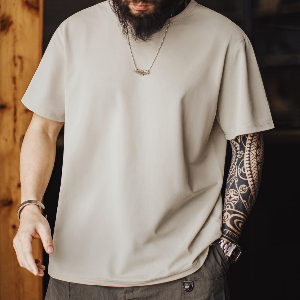 MADEN Ice‑Silk High‑Stretch Cooling T-shirt Men | Quick‑Dry Compression Base‑Layer Moisture‑Wicking Tee Summer 2025 #iceSilkTee