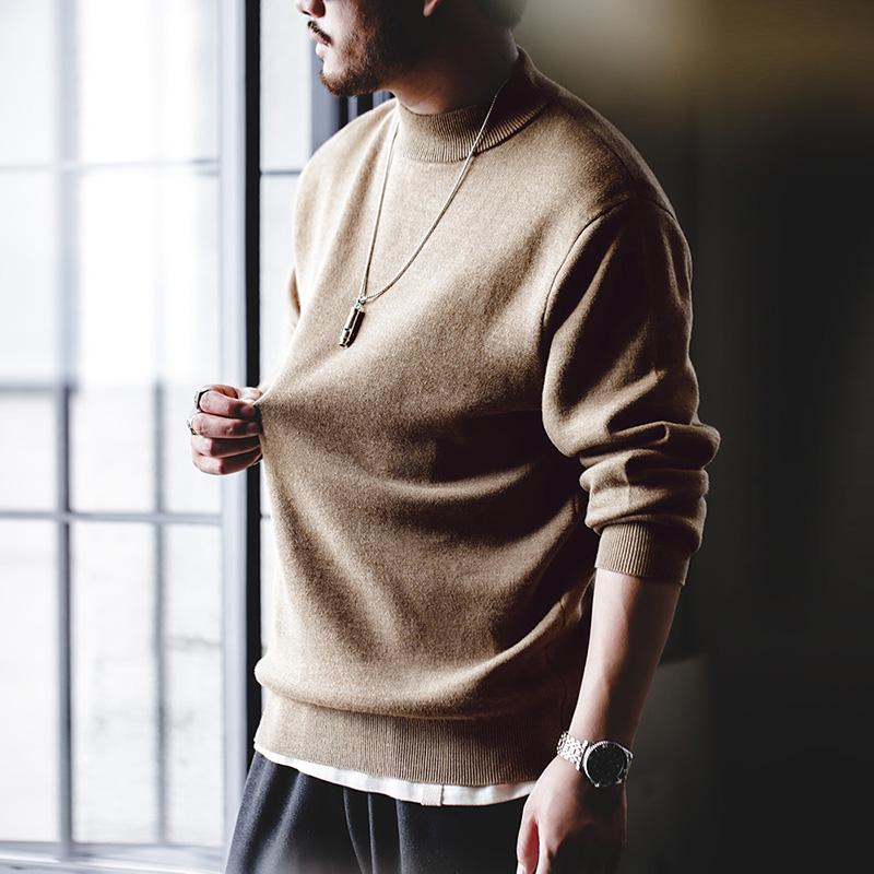 MADEN Men’s Mock Neck Sweater – Warm Casual Pullover Base Layer Pullover