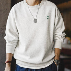 Sudadera con capucha de ajuste holgado y peso pesado estilo retro Maden