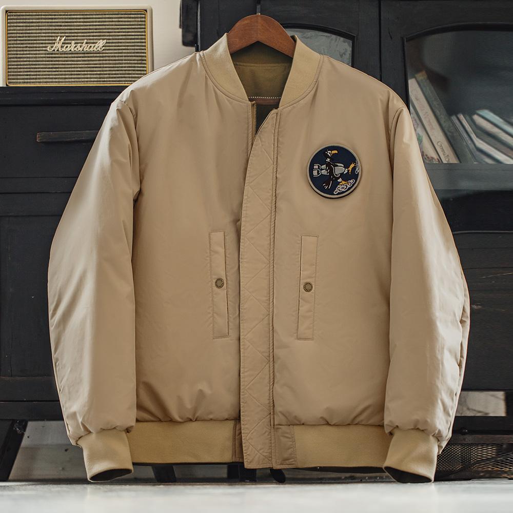 Veste réversible MADEN MA-1 - Vêtement d'extérieur en coton épais 