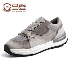 MADEN Herren Retro Wildleder Trainer mit grober Sohle