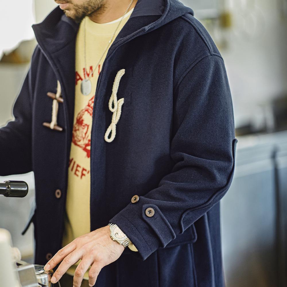 MADEN Hooded Toggle Coat Unisex