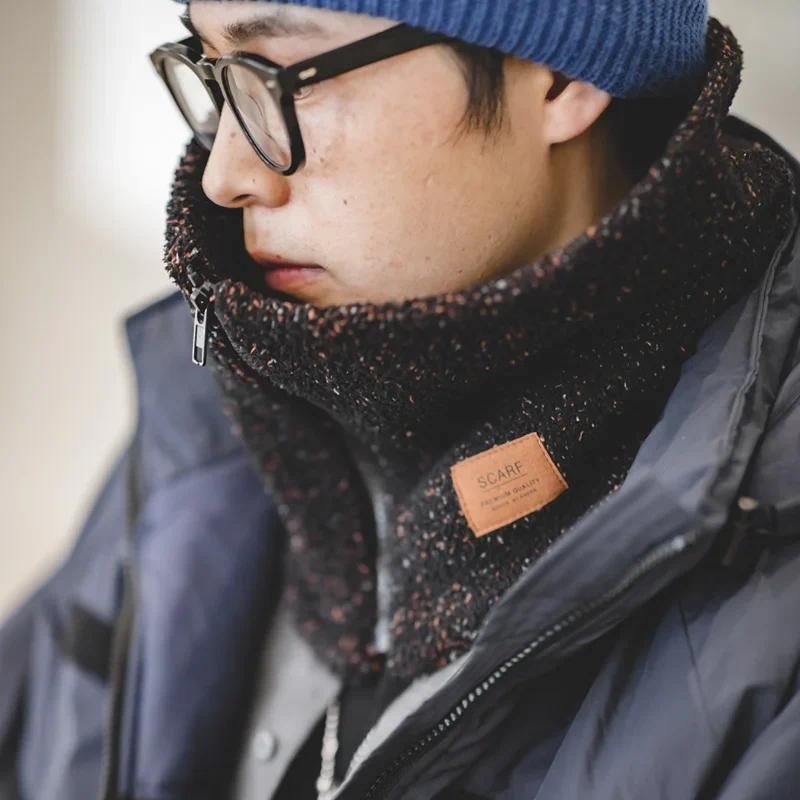 남성용 마덴 겨울 스카프 따뜻한 야외 지퍼 플리스 목 워머 스키 등산 자전거 스누드 스카프 스카프 칼라