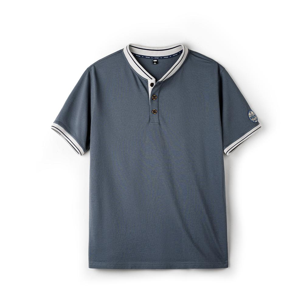 MADEN Baseball Henley T-Shirt - Cotton 100%