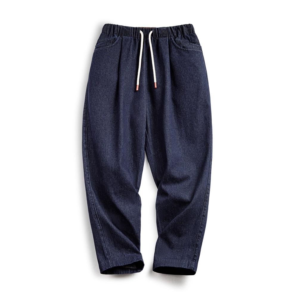 MADEN Elastische Jeans-Jogginghose mit Kordelzug