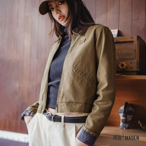 MADEN Women’s Vintage Canvas Work Jacket