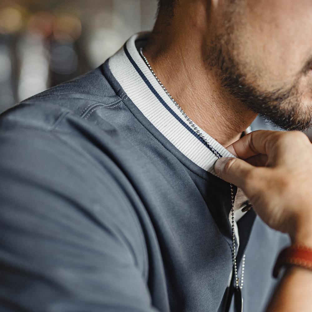 MADEN Baseball Henley T-Shirt - Cotton 100%