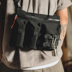 MADEN Multi-Pocket Nylon Crossbody Shoulder Bag