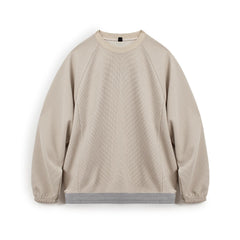 Sudadera retro de cuello redondo y peso pesado MADEN