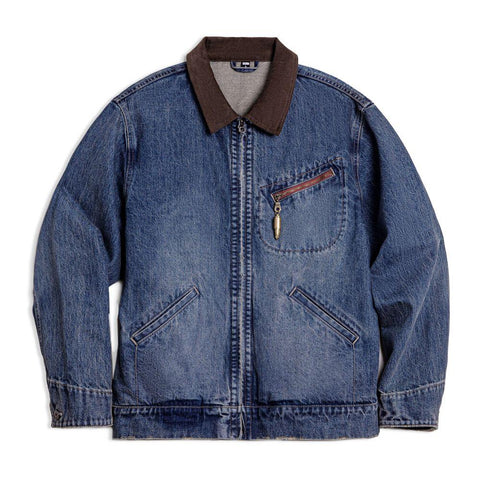 MADEN Jeansjacke – Schwere Baumwolle im Vintage-Stil 