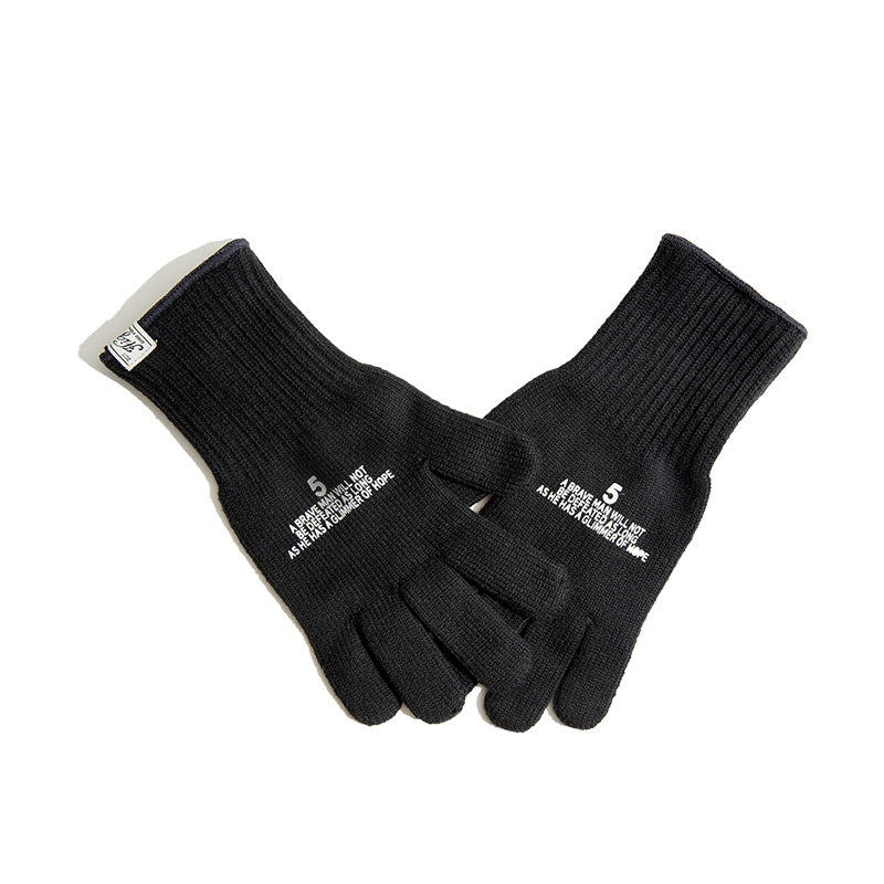 MADEN Knitted Printed Warm Gloves