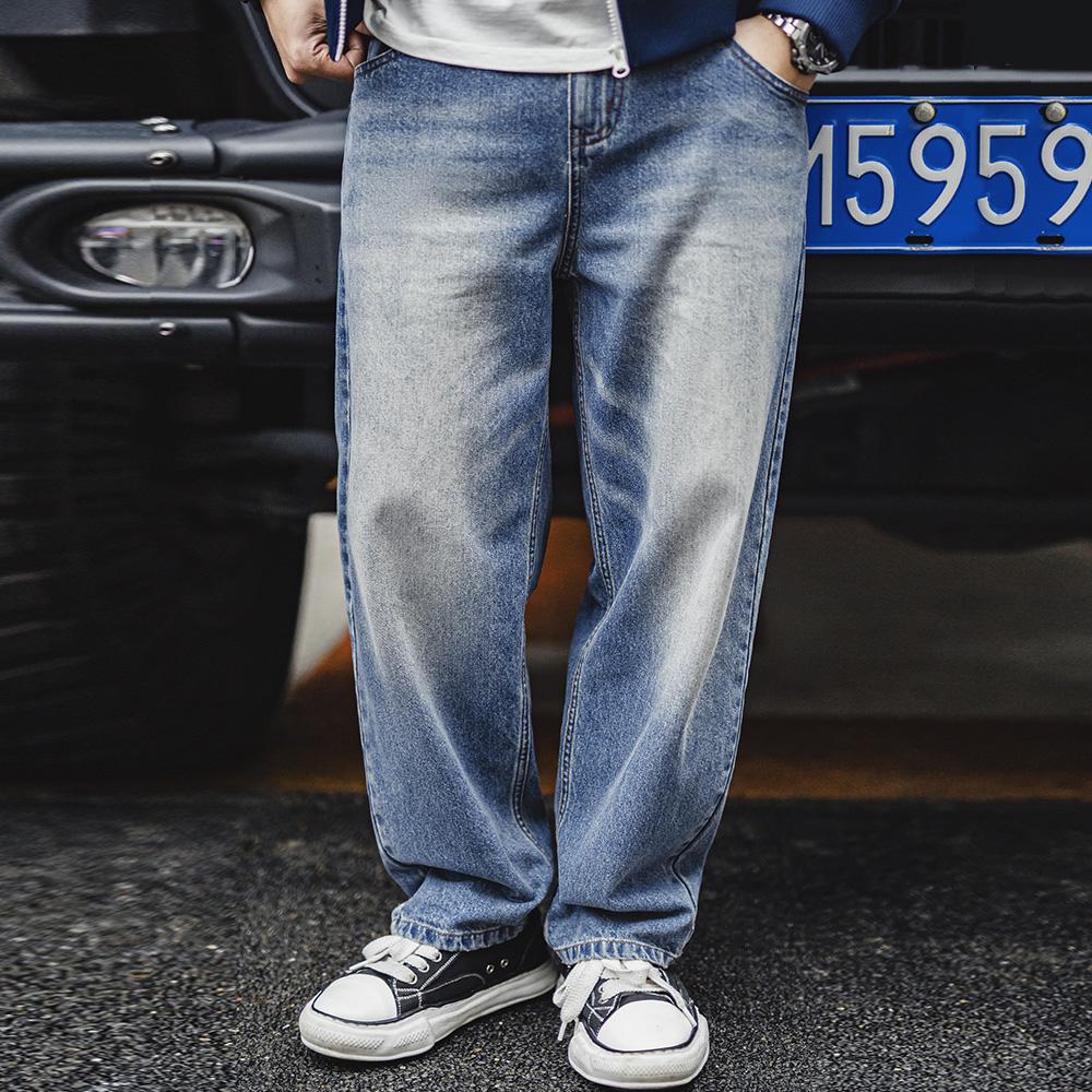 MADEN Cat Whisker Faded Denim Jeans 12.6oz